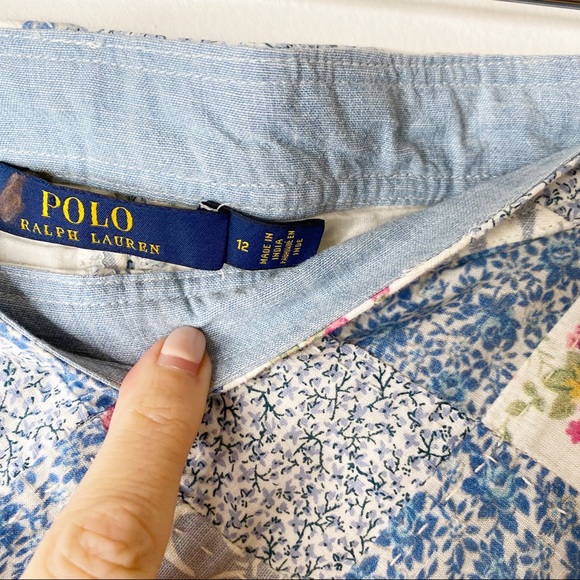 Polo Ralph Lauren Patchwork Quilted High Rise RARE Vintage Pants Size 12 - Picture 9 of 9